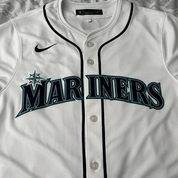 Nike 2024 Seattle Mariners White Jersey size Medium 100% authentic - Picture 3 of 7
